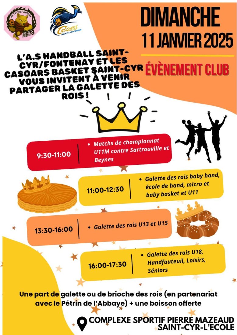 Galette des rois 2026 avec l'association Handball